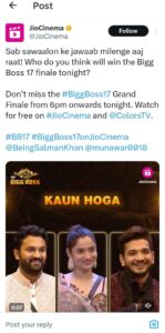 Bigg Boss 17 Winner Update: