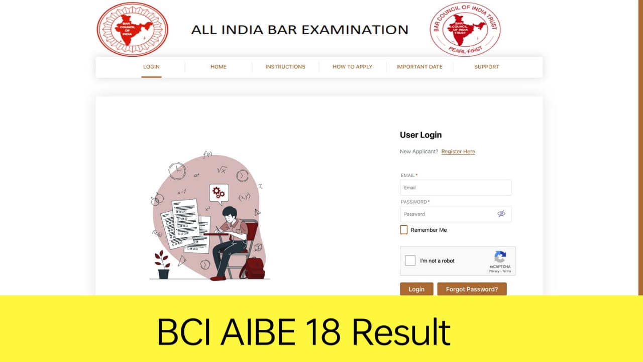 BCI AIBE 18 results 2024