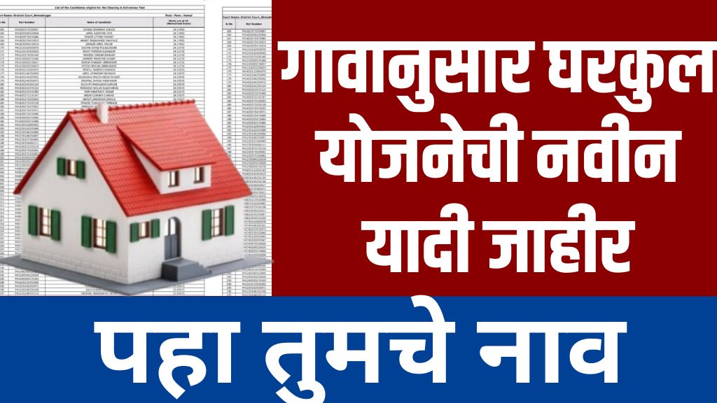 New list of Gharkul 2025 मोफत घर मिळणार नवीन घरकुल यादी जाहीर