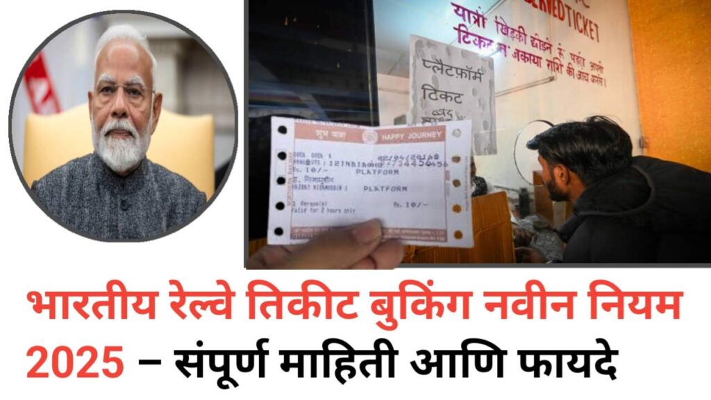 Train ticket rules रेल्वेच्या तिकीट बुकिंग नियमात मोठा बदल प्रवाशांसाठी महत्त्वाची बातमी