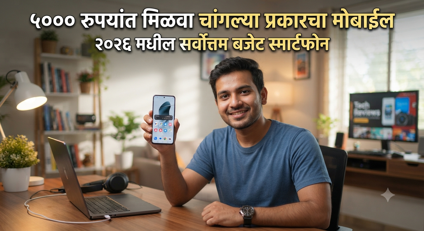 फक्त 5 हजार रुपयांत मिळवा चांगल्या प्रकारचा मोबाईल! 2026 new smart phone 2026