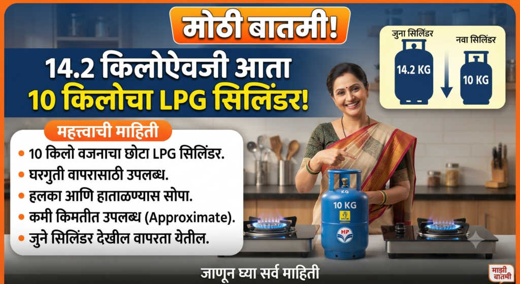 मोठी बातमी! 14.2 किलोऐवजी आता 10 किलोचा LPG सिलिंडर, जाणून घ्या सर्व माहिती LPG cylinder