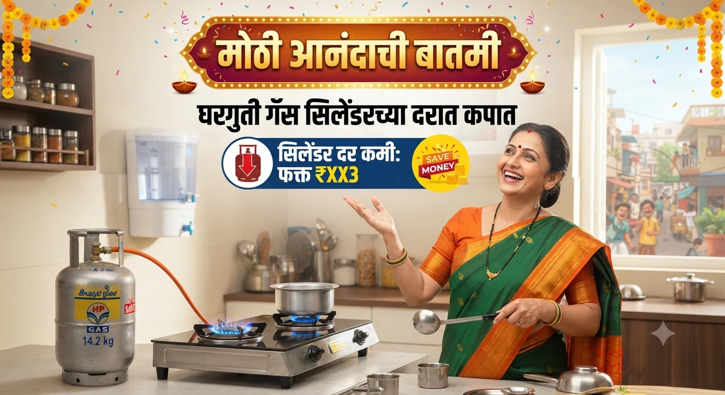 LPG Gas Cylinder गॅस सिलेंडर धारकांसाठी मोठे आनंदाची बातमी